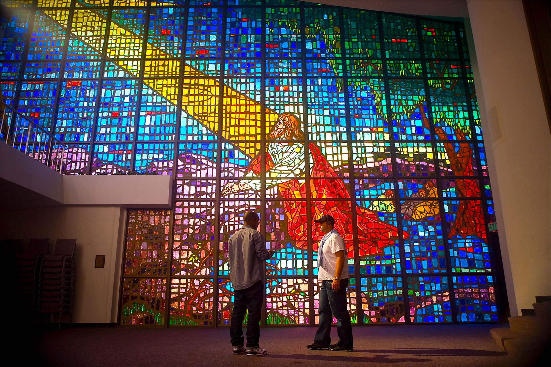 I'm in Love with a Church Girl — stained glass scene