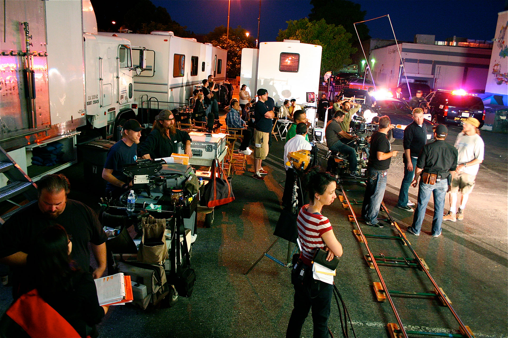 Race Films full production crew on location