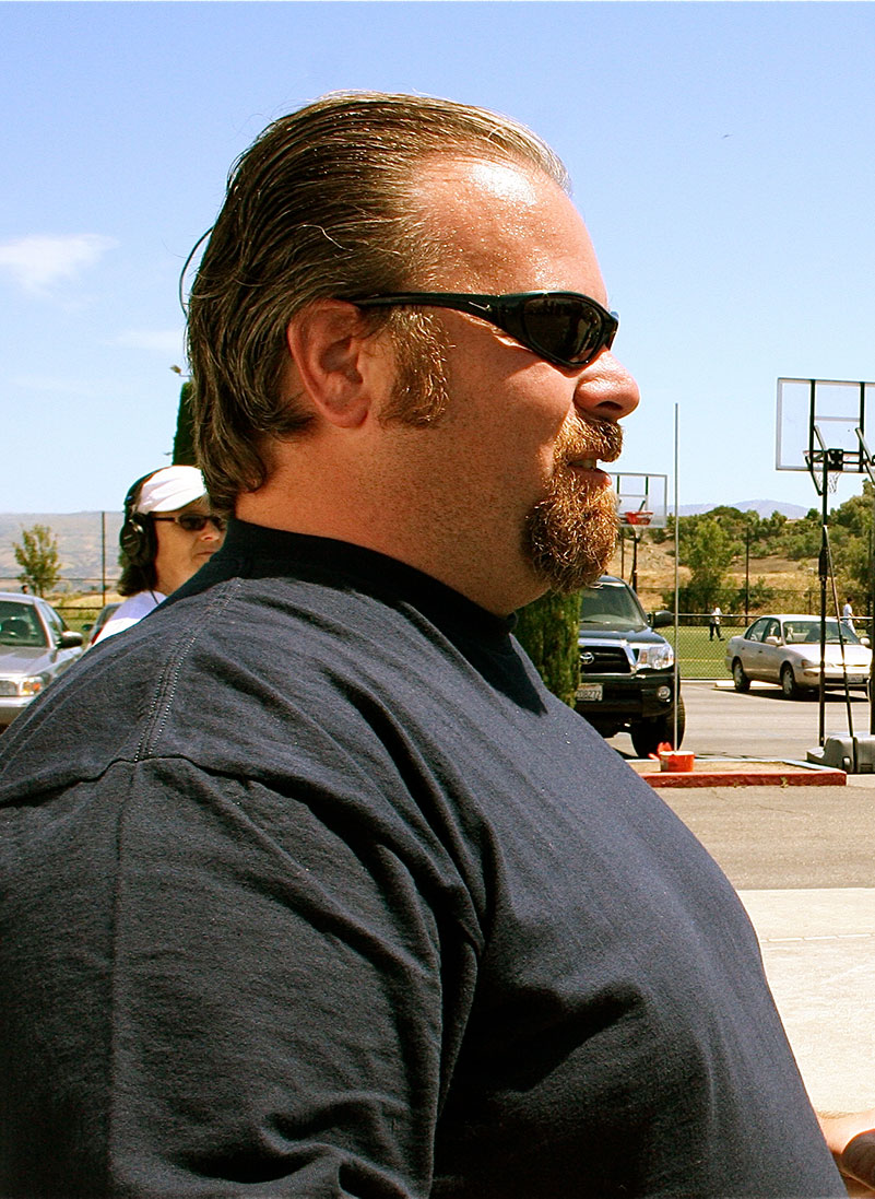 Michael Race on set